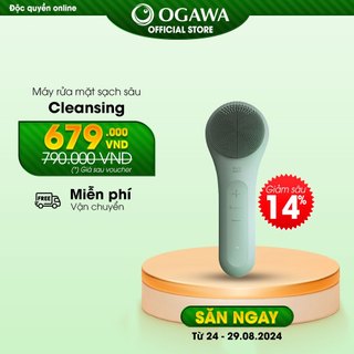 Máy rửa mặt Siêu âm OGAWA Beauty Cleansing - Massage sâu, loại sạch bụi bẩn bã nhờn