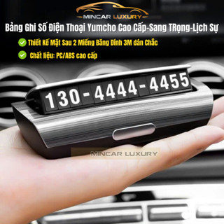 Bảng số điện thoại trên ô tô, bảng ghi số điện thoại gắn taplo để lại số điện thoại khi đỗ xe YUMCHO cao cấp- sang trọng