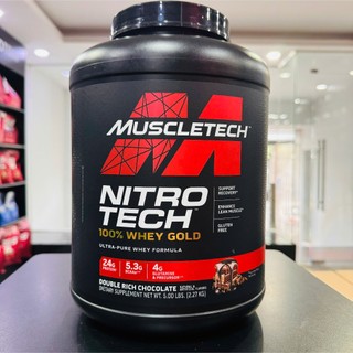 Sữa Tăng cơ Nitro Tech 100% Whey Gold 5.03lbs (2.2Kg) - Nhiều vị - Hàng chính hãng Muscletech USA