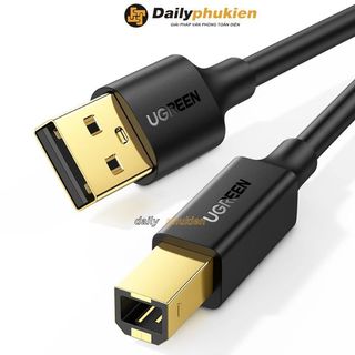Dây USB kết nối máy in dài 5m mạ vàng chống nhiễu xịn UGREEN