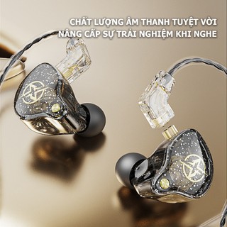 Tai nghe có dây nhét tai X2 Pro thiết kế có thể tháo rời tiện lợi dễ dàng thay thế-Poermax