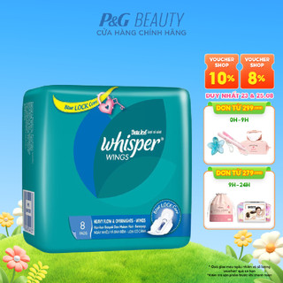 Băng Vệ Sinh Whisper Cánh Đêm 8 Miếng 28cm