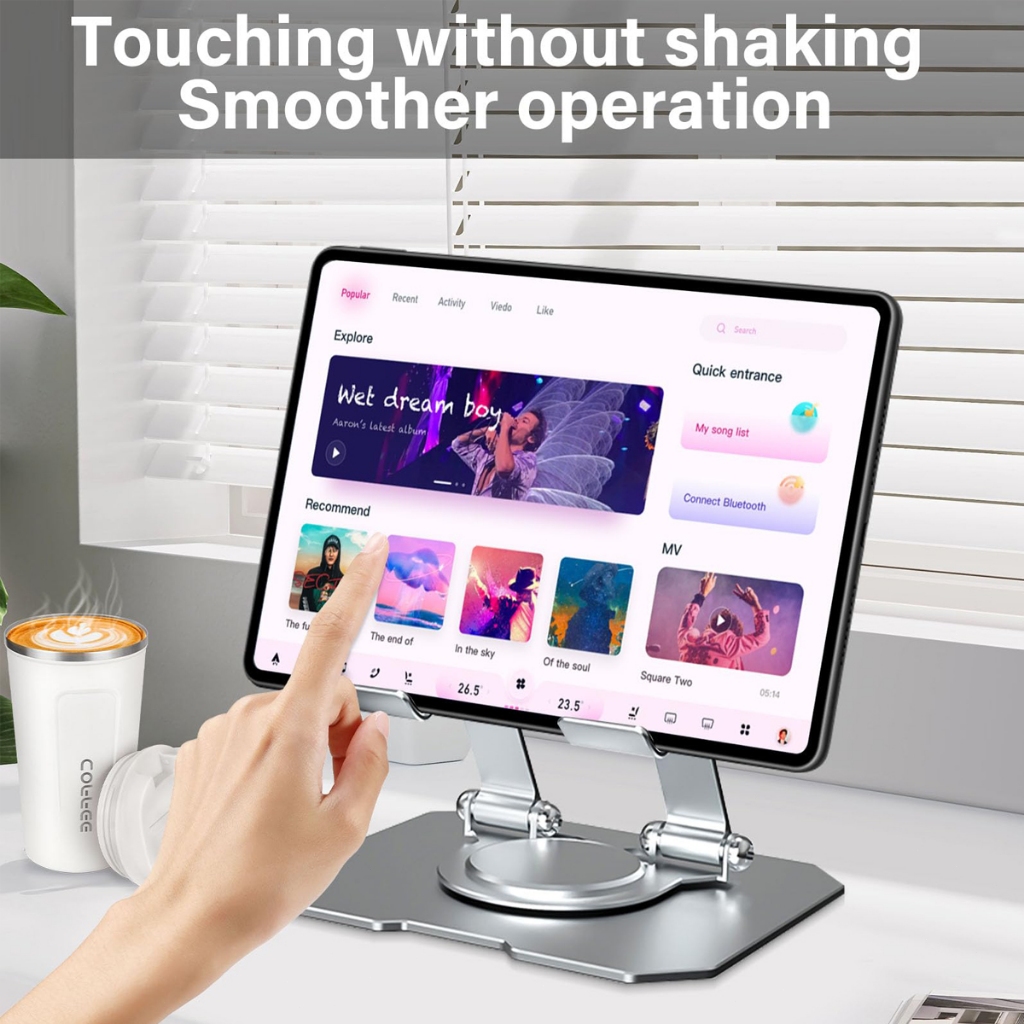 Cúp thế giới Giá đỡ máy tính bảng xoay 360 độ, giá đỡ iPad kim loại cao cấp có thể điều chỉnh độ cao và góc | BigBuy360 - bigbuy360.vn