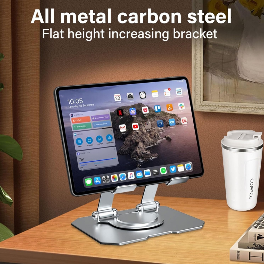 Cúp thế giới Giá đỡ máy tính bảng xoay 360 độ, giá đỡ iPad kim loại cao cấp có thể điều chỉnh độ cao và góc | BigBuy360 - bigbuy360.vn