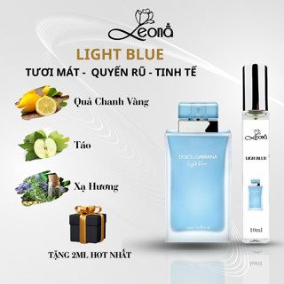 [Auth - 10ml] Nước hoa nữ LEONA Perfume LIGHT BLUE với phong cách tươi mát, quyến rũ, tinh tế