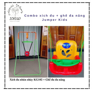FREESHIP - Combo Xích Đu Nhún Nhảy Tập Đi Kèm Ghế Xích Đu Cho Bé Jumper Kids