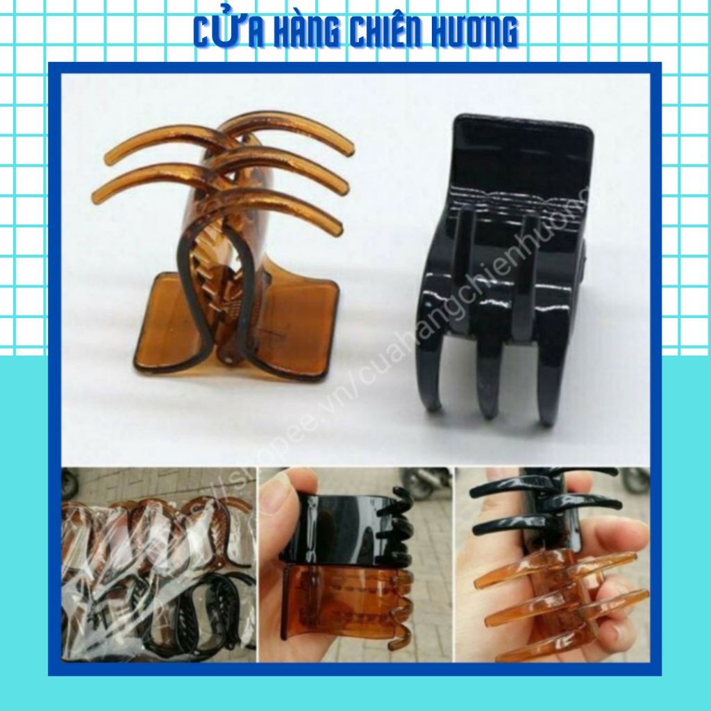 Kẹp Tóc, 12 Kẹp Tóc Càng Cua 5 Răng