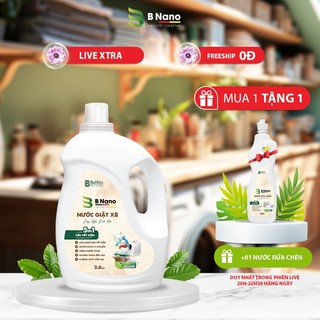 ComBo Nước Giặt X8 2KG Tặng 1 Nước Rửa Chén