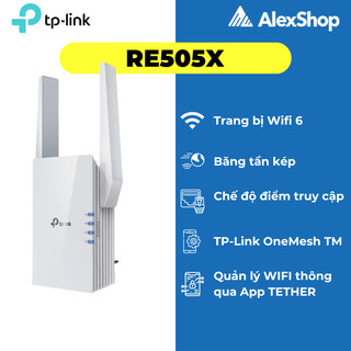 Bộ mở rộng sóng one mesh tp-link re505x wifi 6 - chính hãng