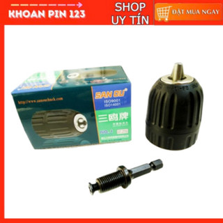 Đầu chuyển bắt vít sang khoan loại 10mm tiện lợi (kèm chuôi lục giác nhỏ)
