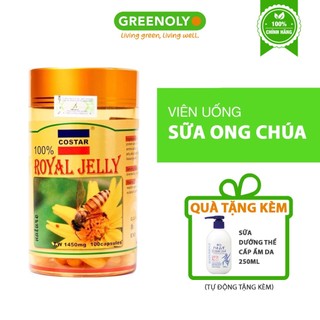 Sữa Ong Chúa Costar Royal Jelly 1450mg 365 viên hỗ trợ dưỡng ẩm, làm đẹp da