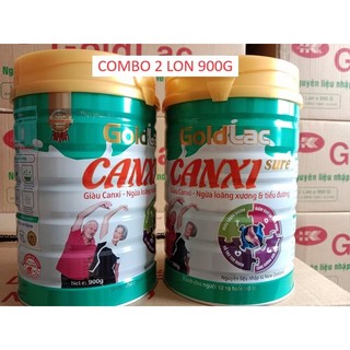 Sữa canxi goldlac canxi sure 900g dành cho người già ngừa loãng xương, tiểu đường
