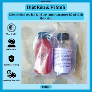 [100ml] diệt rêu hại và làm trong nước hồ thủy sinh