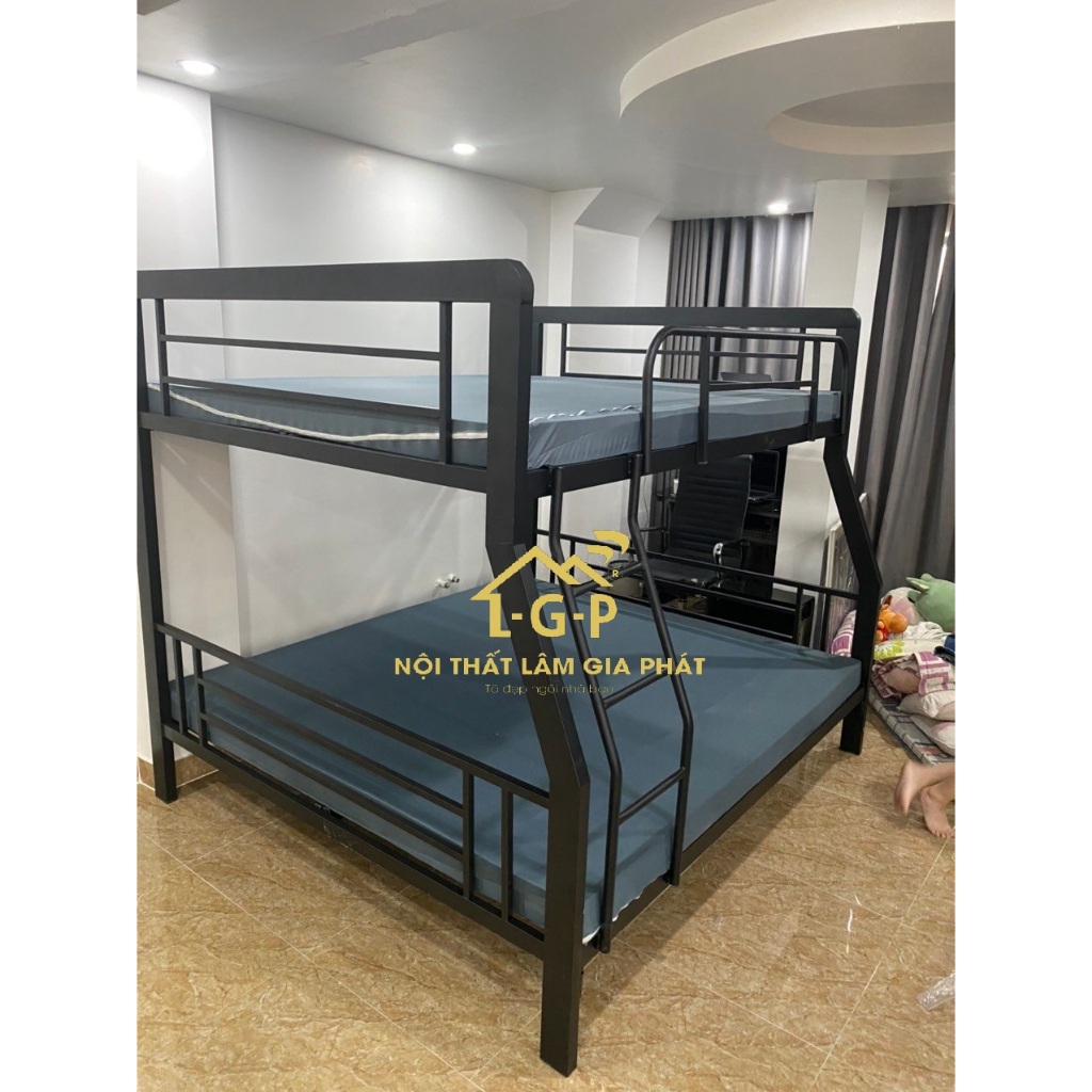 Giường sắt 2 tầng 1m2x1m8 (khu vựa  HCM )
