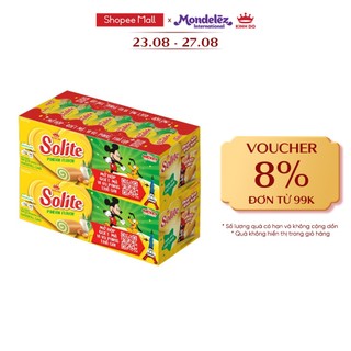 [SCAN MÃ TRÚNG QUÀ] Combo 2 Hộp Bánh Bông Lan Cuộn Kem SOLITE Vị Lá Dứa/ Bơ Sữa/ Dâu, hộp 2x360g
