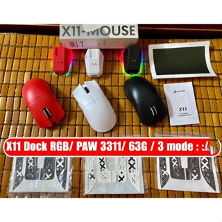 ( NEW) Attack Shark  X11 / R1 - Chuột Gaming Không Dây Bluetooth | Chip PAW3311  Dock Sạc