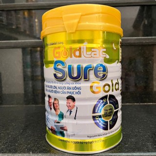 Sữa phục hồi sức khỏe Goldlac Sure Gold 900g- dinh dưỡng tốt nhất cho người bệnh, người già, người ốm yếu