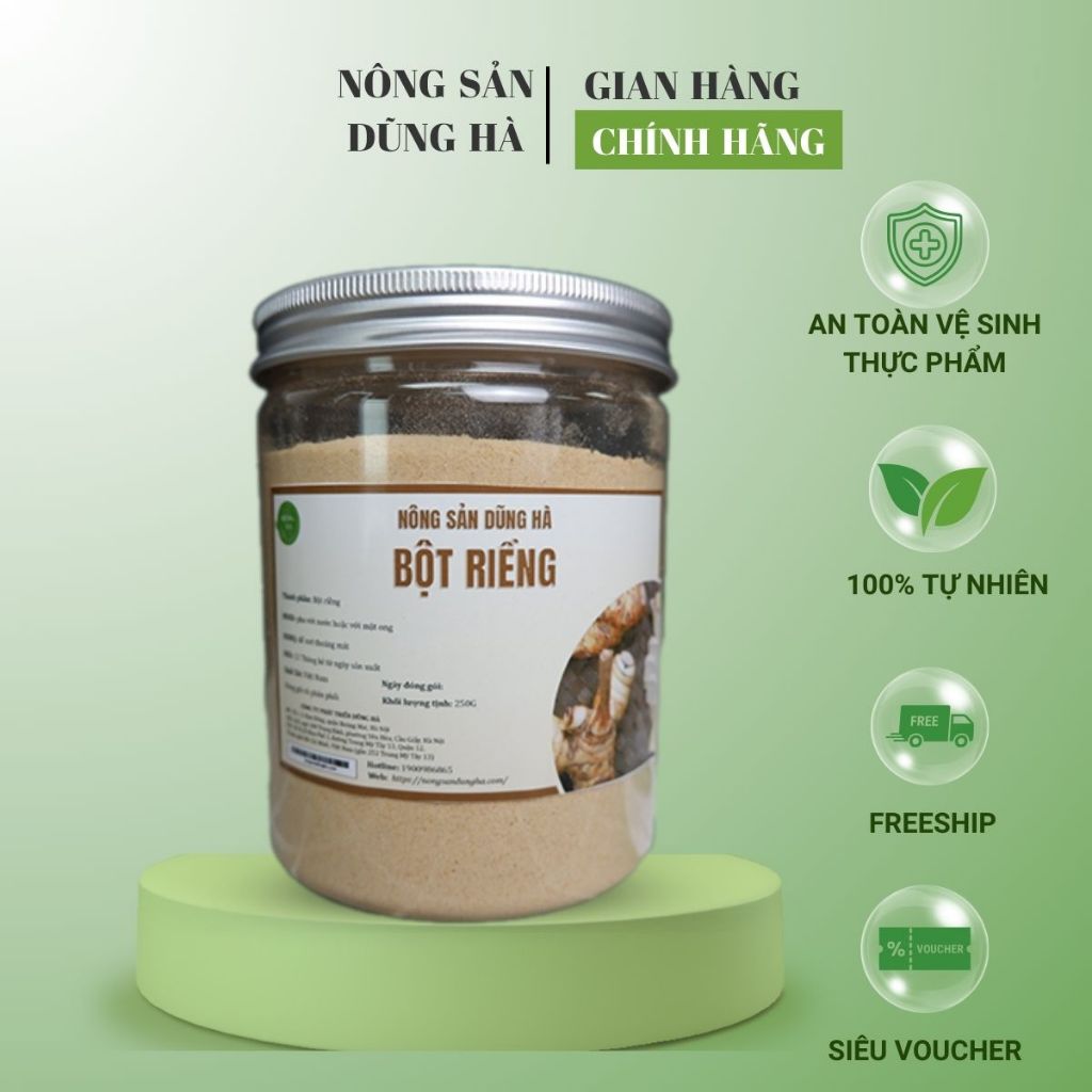 Bột Giềng (Riềng) Khô Nguyên Chất 100% - Bột gia vị thơm ngon