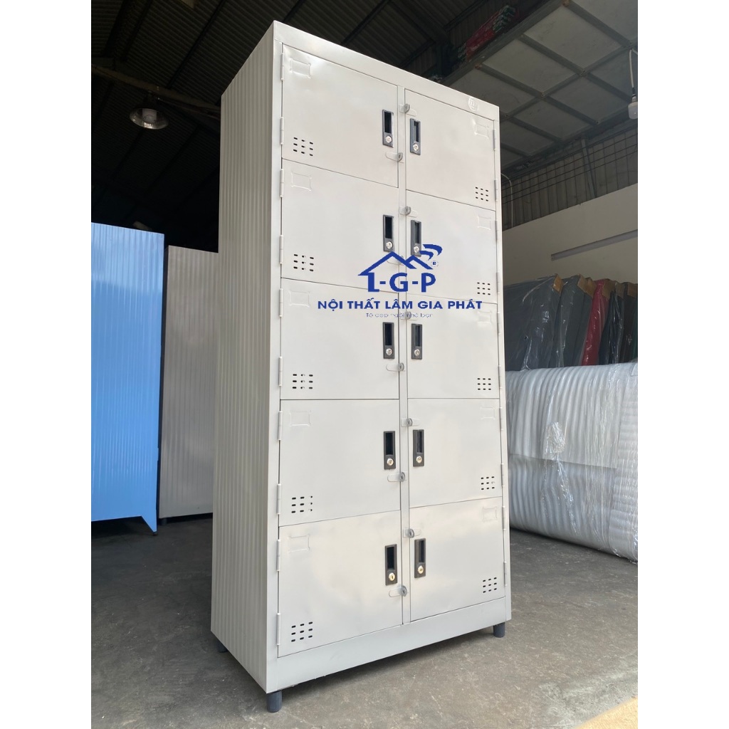 Tủ sắt đựng hồ sơ 10 cửa - sơn tĩnh điện