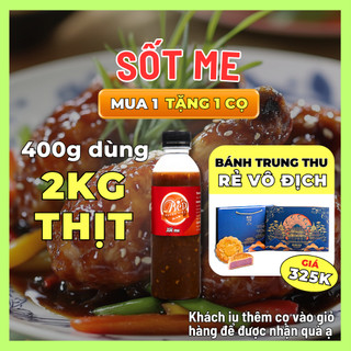 [HỎA TỐC]Sốt Me Chua Ngọt dùng cho gà chiên, hải sản, gỏi cuốn, thịt nướng chấm sốt me Bếp Xuyên Việt 400gr, me tươi