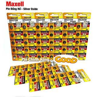 Vỉ 5 Viên Pin Đồng Hồ Maxell SR626SW SR621SW SR616SW SR516SW SR521SW SR716SW SR721SW SR916SW SS920SW Hàng Chính Hãng