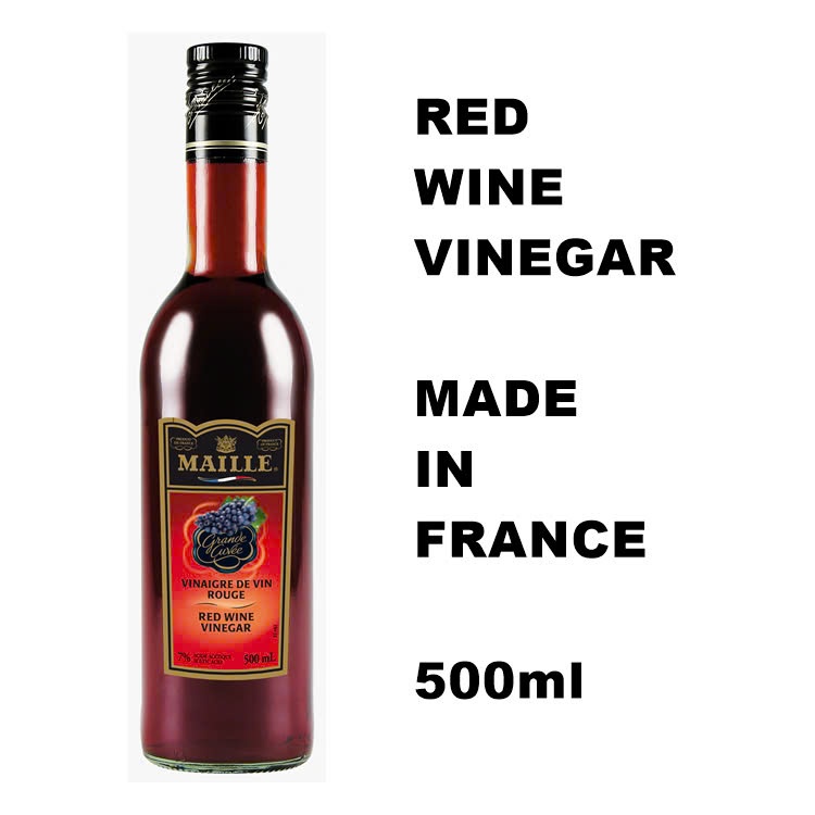 Giấm Đỏ Maille 500ml/ Giấm Rượu Vang Đỏ Maille - NK Fance/ Maille Vinegar RED WINE - Chính Hãng Mail