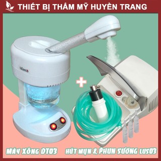 Combo Máy Xông Hơi DT03 Và Máy Hút Mụn + Phun Sương - Thẩm Mỹ Huyền Trang NANOCEE