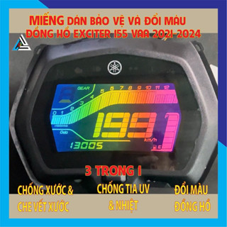 Miếng Dán PPF Đổi Màu Và Bảo Vệ Đồng Hồ Exciter 135, 150 năm 2015 - 2018, Exciter 150 năm 2019 - 2020, Exciter 155