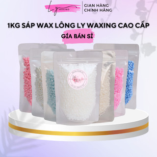  Sỉ 1 KG Sáp Wax Lông nóng cao cấp LY WAXING Wax siêu bám lông triệt lông toàn thân tặng que gạt 