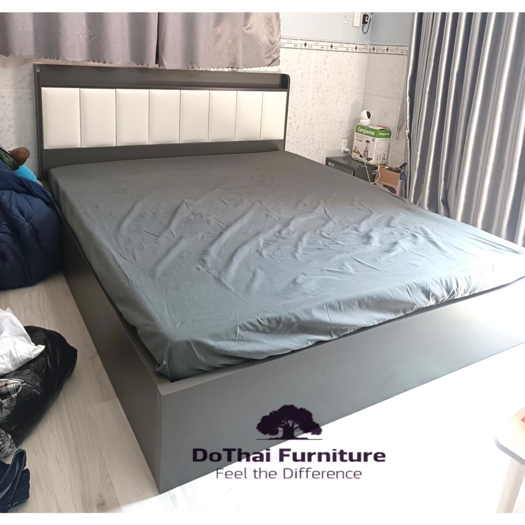 Giao Hàng & Lắp Ráp Hoàn Chỉnh - Giường Ngủ GM3/ Đầu Nệm