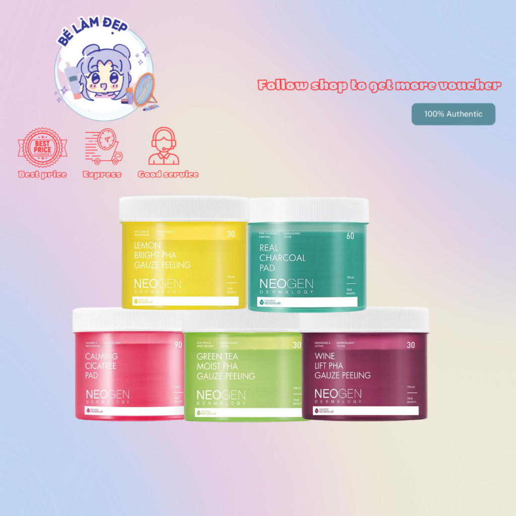 Toner Pad Neogen Hỗ Trợ Dưỡng Da Hàn Quốc Mẫu Mới