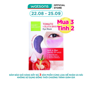Mặt nạ mắt baby bright tomato & gluta bright eye mask cà chua 2.5g