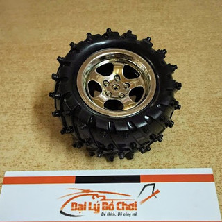 Bánh xe cao su hơi kích lỗ trục 3mm đường kính 55mm dành để chế tạo đồ chơi