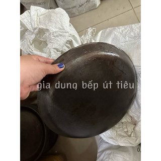 Chảo bột chiên 40cm (chất liệu gang đen)