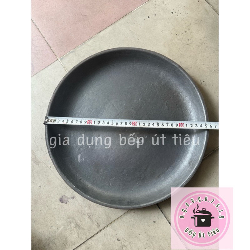 Chảo bột chiên 35cm ( chất liệu gang đen )