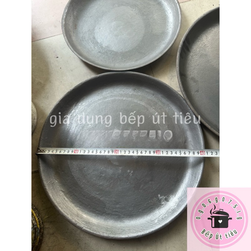 Chảo bột chiên 40cm (chất liệu gang đen)