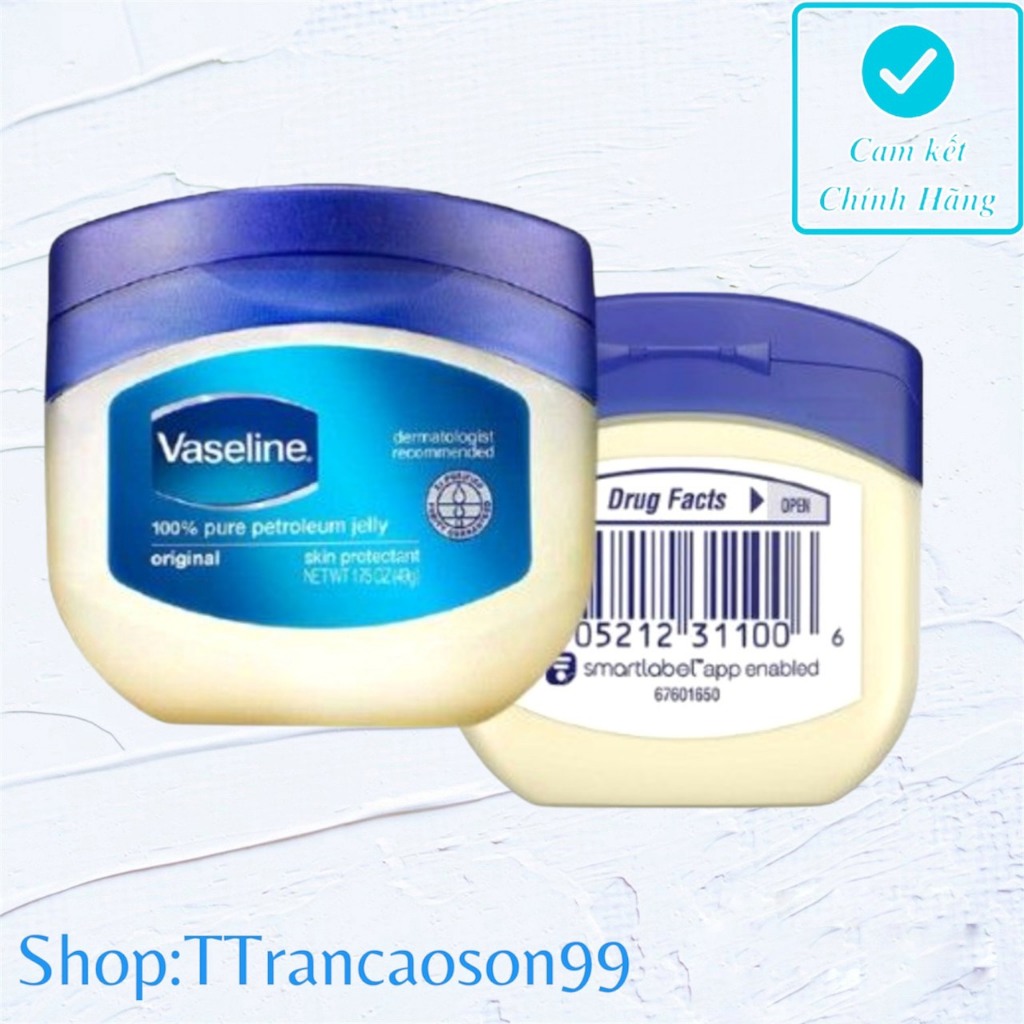 Kem chống nẻ Vaseline 49g USA (Sáp dưỡng ẩm)