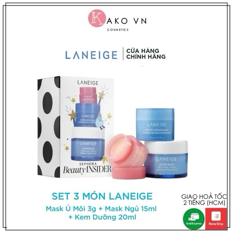 Set Dưỡng Ẩm Laneige Sephora Beauty Insider (3 Hộp)