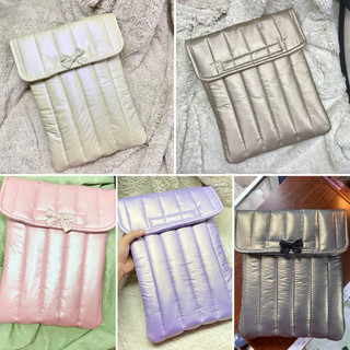 Túi đựng laptop, ipad, Kindle may theo số đo riêng kiểu phao chần bông handmade BICHUBI STUDIO(inbox số đo máy, vải)