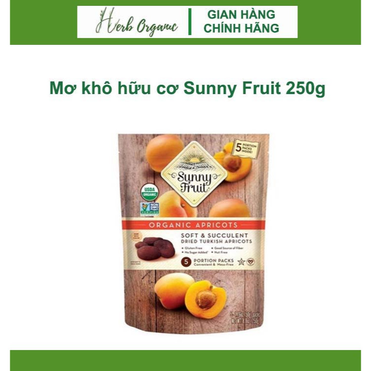 Mơ khô hữu cơ Sunny Fruit 250g
