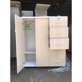 Tủ Nhựa Đài Loan 2 cánh 5 hộc cao cấp - freeship