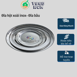 Đĩa hột xoài inox-đĩa xoài đựng đồ ăn inox-đĩa bầu dục inox để đồ ăn trái cây