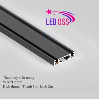  Ray mỏng Thanh ray nam châm âm trần siêu mỏng gắn nổi dùng cho đèn led ray nam châm tán quang tiêu điểm cao cấp 