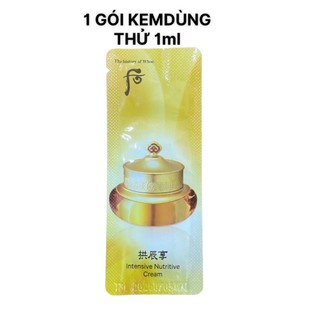 1 Gói Whoo Vàng Dưỡng Ẩm, Nâng Cơ Và Chống Lão Hóa - Whoo Gongjinhyang 5 Sản Phẩm - lương ngô shop