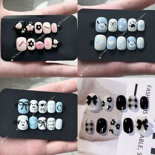 Nailbox Học Sinh Tổng Hợp mẫu nặn gel nổi mùa hè form ngắn ciute - Nail thiết kế - Sóc Nailbox