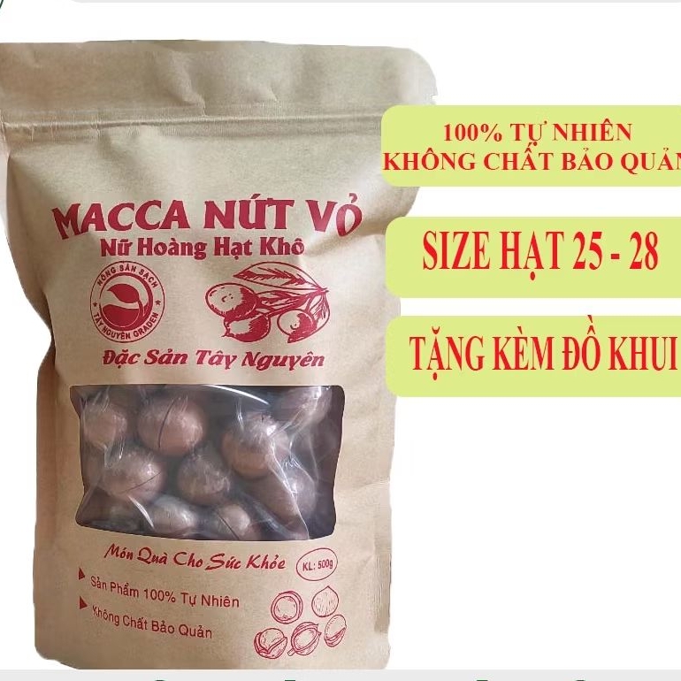 [ GIÁ SỈ] 1kg HẠT MACCA sấy nứt vỏ đắk lắk - hạt mắc ca nứt vỏ - HẠT MACCA - Nông sản sạch Tây Nguyê