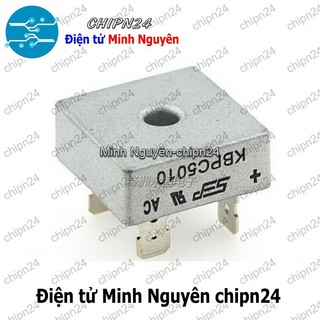 [1 CON] (F18.4) Cầu Diode KBPC5010 50A 1000V (50A vuông)