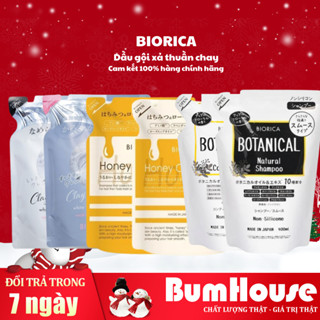 Dầu gội/ Dầu Xả Hữu Cơ Táo Đen Biorica Botanical Táo Đen/Mật Ong/Đất sét Nhật Bản Giảm Gãy rụng tóc Gói 360ml/400ml