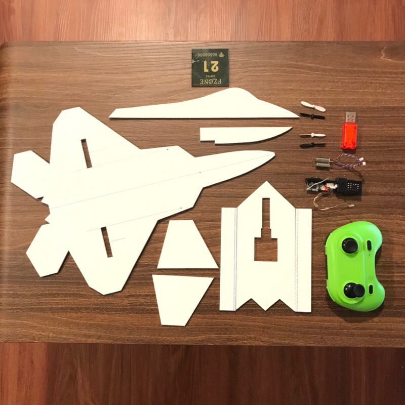 Máy Bay Chiến Đấu Điều Khiển Từ Xa F22- Raptor. Phiên bản mới. Bộ lắp ráp máy bay 2 kênh điều khiển 