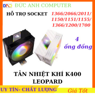 Tản nhiệt khí Jungle Leopard K400 RGB Black/ White - (Có Hỗ Trợ SK2011)